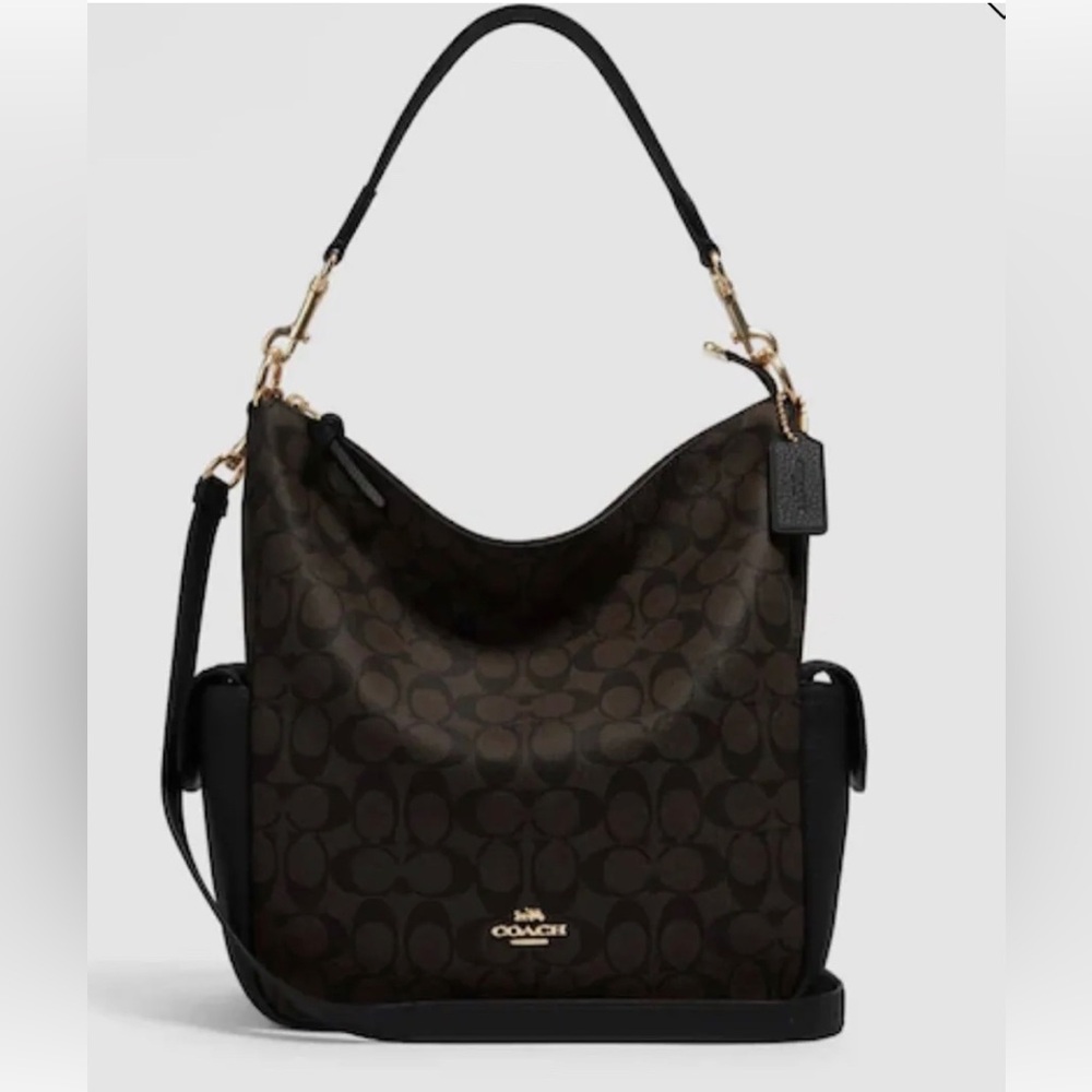 COACH Pennie Shoulder Bag Brown/Black